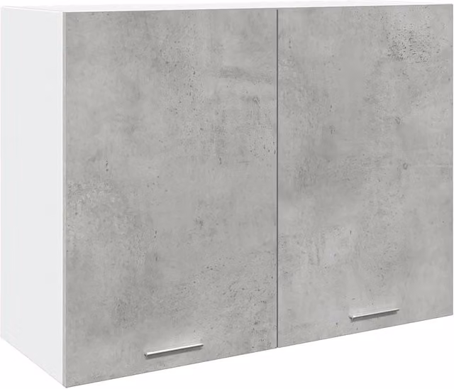 Mobiletto a parete moderno design salvaspazio 80 x 31 x 60 cm legno composito grigio cemento 02_0050756