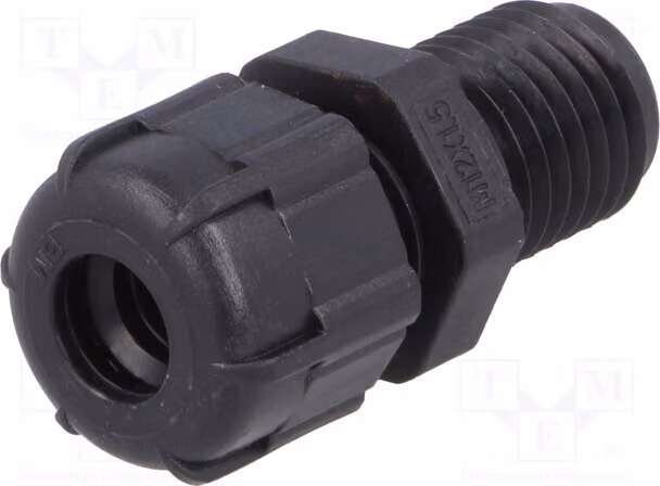 5 connettori per cavi M12, grado di protezione IP68, modello BM4912LN n, con filettatura allungata