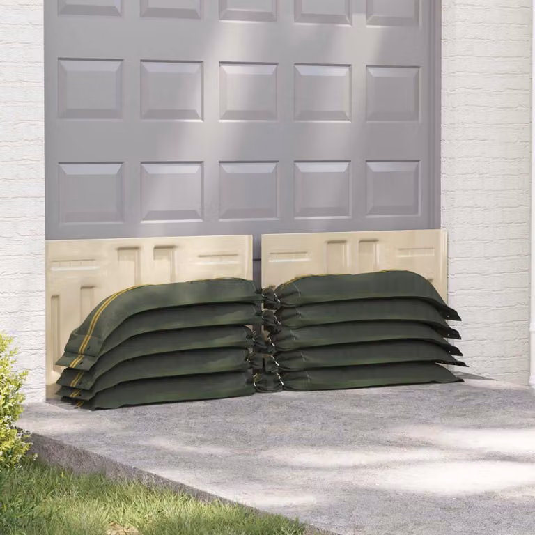 vidaXL Sacchi di sabbia in plastica Verde, confezione da 50 pezzi, L 120 cm x P 27 cm
