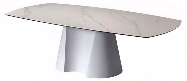 Rechteckiger Marmortisch Designer Luxus Esstisch Metallgestell