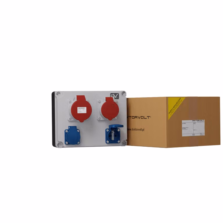 Distributore di corrente 32A 16A 2x230V sistema franz/belg Distributore di corrente FRED Doktorvolt 2343