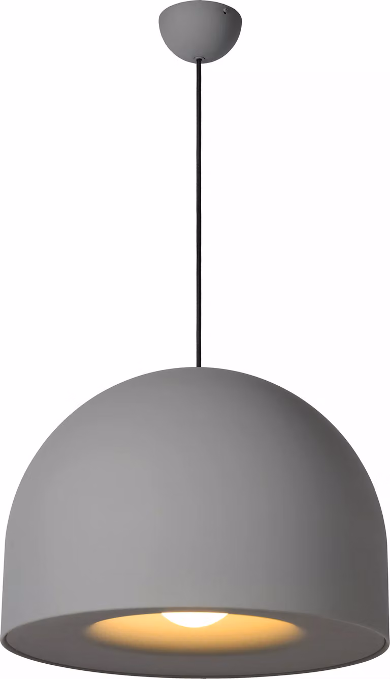 Lampada a sospensione moderna grigia AKRON 1xE27 40W Lucide