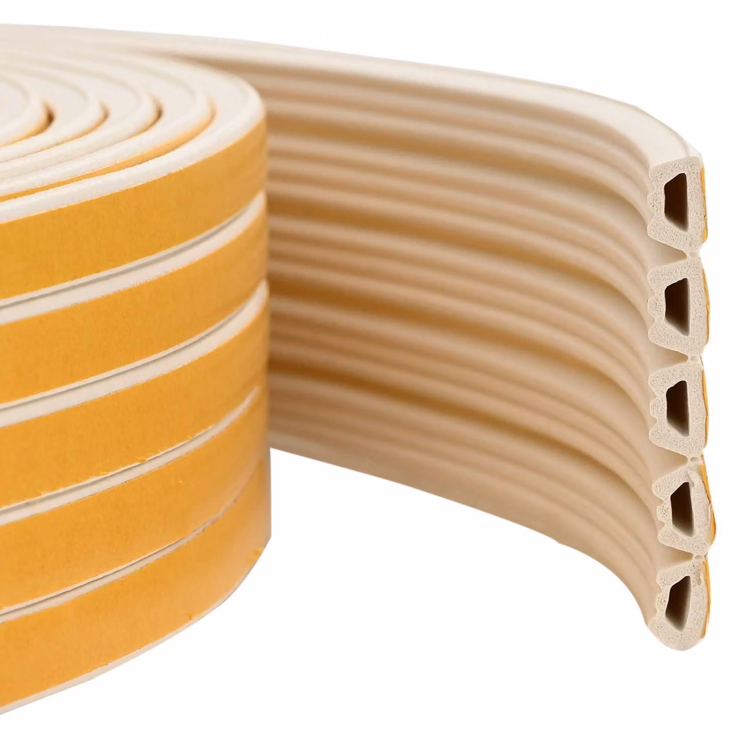 Nastro adesivo per finestre in schiuma EPDM bianco vidaXL, dimensioni 10 x 6 mm, lunghezza 25 m