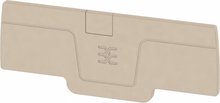 Piastra terminale beige - Piastra terminale/di separazione per morsettiera AEP 4C 2,5
