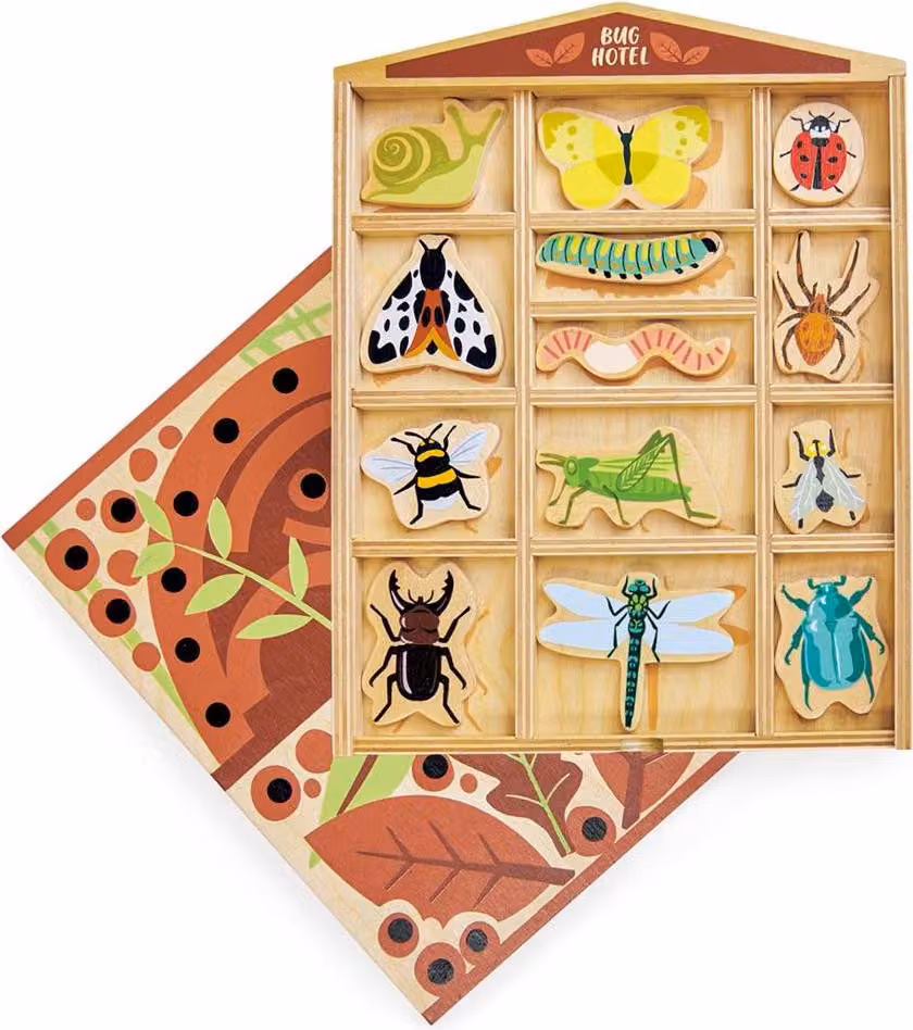 Giocattolo educativo per bambini Tender Leaf, hotel per insetti in legno