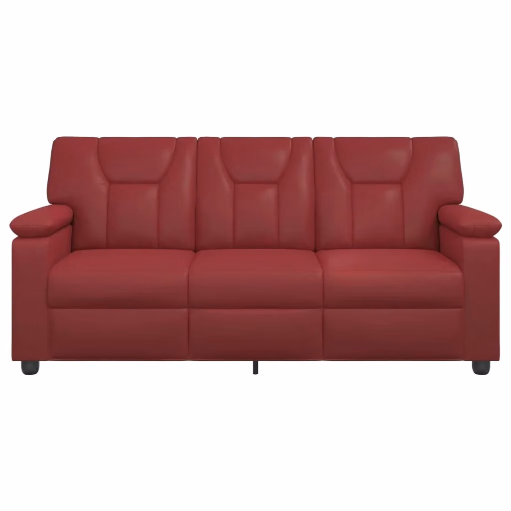 Divano moderno in similpelle rosso vidaXL L/P/H: 191 x 85 x 93 cm – 2