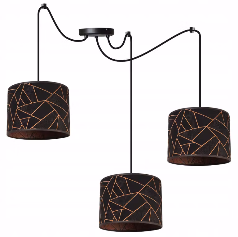Lampada a sospensione Spider in rame – Lampada a sospensione moderna con paralume Lampada da soffitto di design