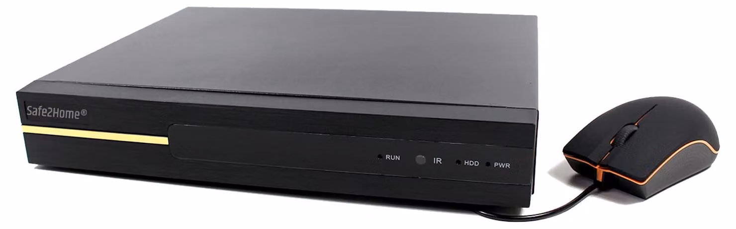 Registratore per telecamere di sicurezza 4K PoE, 8 canali - 3 TB di spazio di archiviazione - Connessione HDMI - Adatto per interni ed esterni