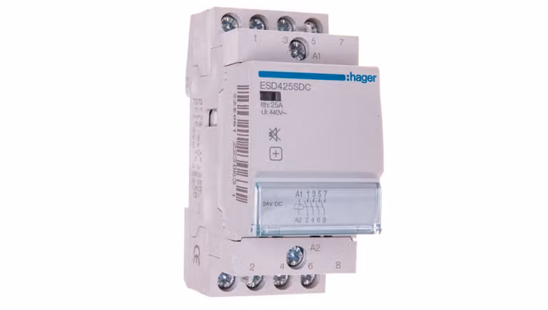 Contattore modulare silenzioso 25A 4Z 24V DC ESD425SDC