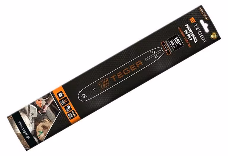 Guida per motosega, 15" (38 cm) / 0,325" 1,5 mm 64 og / 12t / supporto a U /, Teger