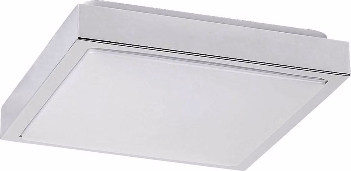 Plafoniera LED Cruz in metallo plastica cromo L:8,5cm L:30cm H:30cm