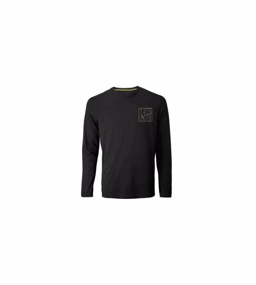 Kapriol T-shirt Manica Lunga Enjoy Nera Taglia L per Lavoro e Tempo Libero