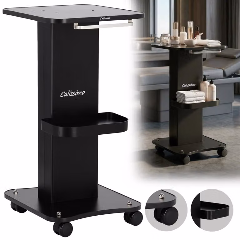 Assistente cosmetico parrucchiere per salone per attrezzature cosmetiche armadietto universale carrello tavolo su ruote MDF con plastica