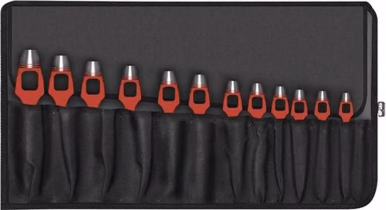 PAFFRATH Henkellocheisensatz (14 pezzi / borsa avvolgibile) - 0120200RB