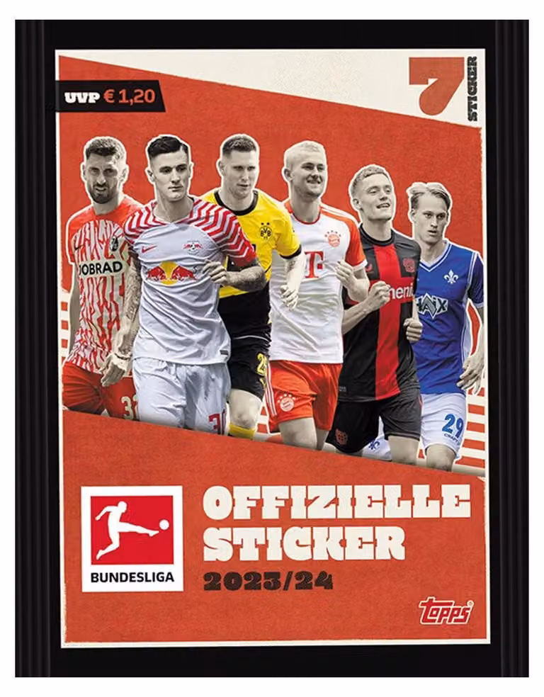 Calendario dell'Avvento con figurine Topps Bundesliga 2023/24 - 24 sorprese