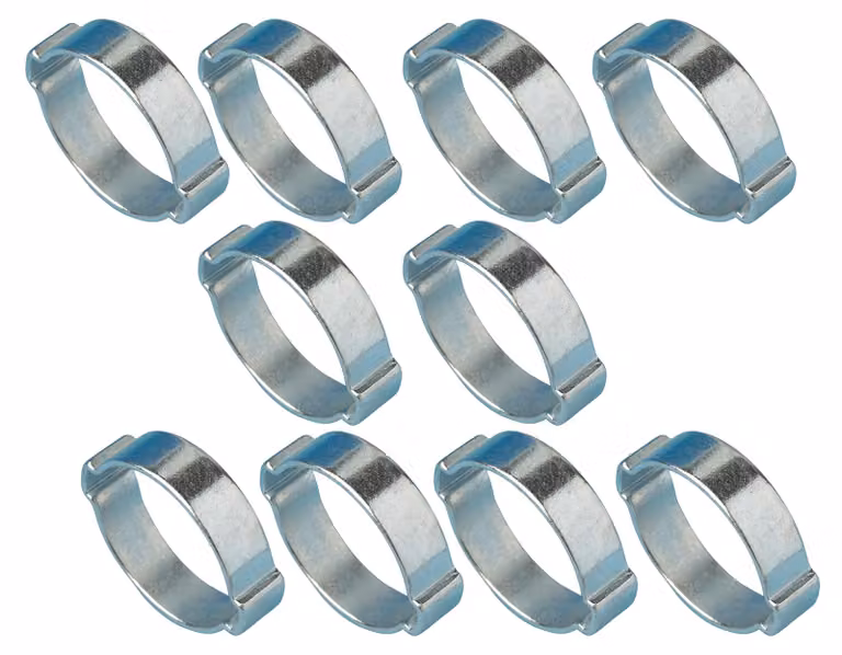 Morsetti per tubi da 15-18 mm, tipo "O" doppio, in silicone, confezione da 10 pezzi