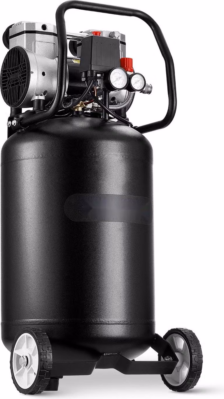 Compressore ad aria compressa - Compressore d'aria 50 L - Senza olio - Potenza 2 CV (1,5 kW) - Portata 113 L/min a 6,2 bar - Max. 8 bar - Per riparazioni auto, pneumatici, verniciatura, legno e chiodatura