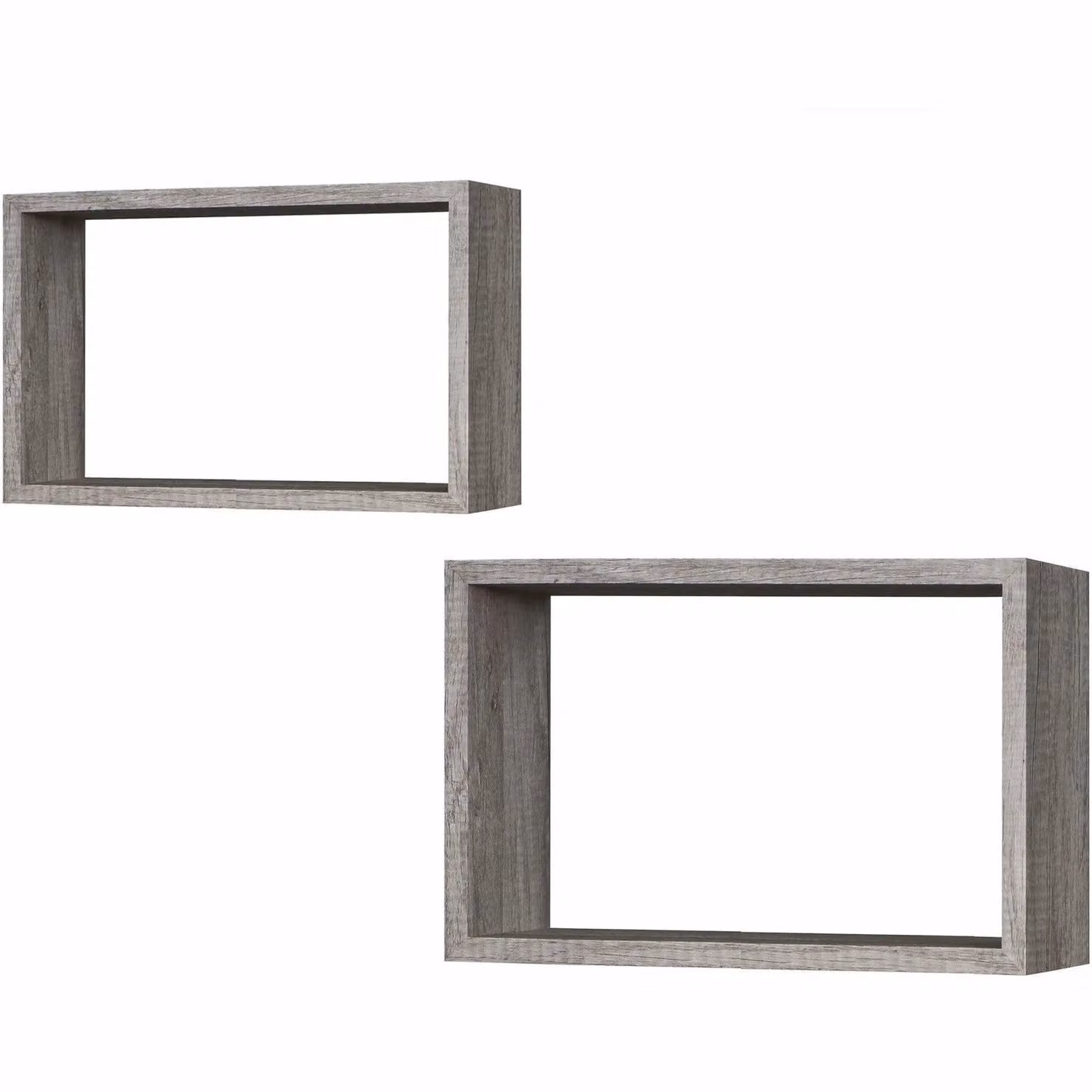 Set di 2 mensole da parete Vestiamo Casa in MDF colore grigio opaco con design moderno