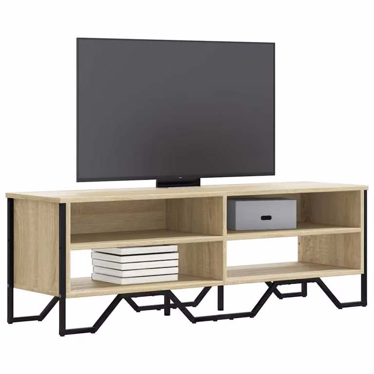 Mobile TV vidaXL in legno Rovere Sonoma marrone L: 122 cm, P: 34 cm, H: 41 cm