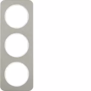 Berker 10132114 Cornice in acciaio inossidabile/bianco polare Berker R.1