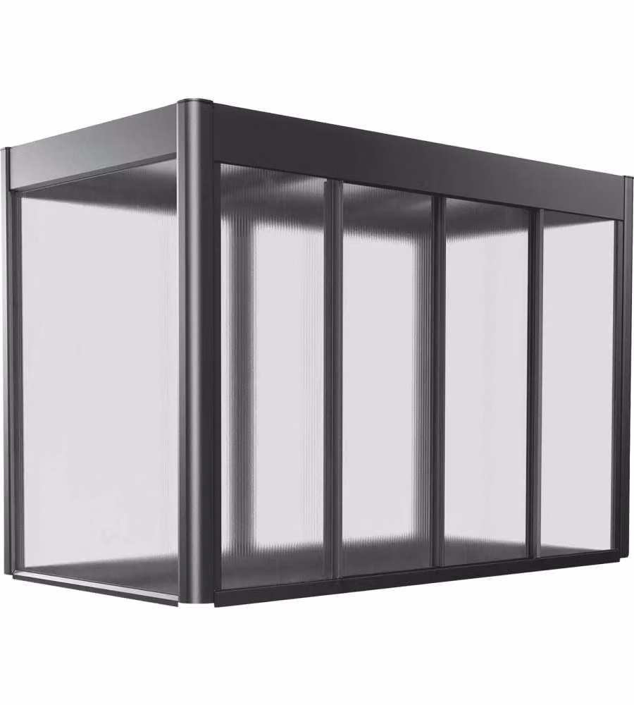 Biohort Estensione Serra Florentina 2x1 Grigio Scuro Metallizzato