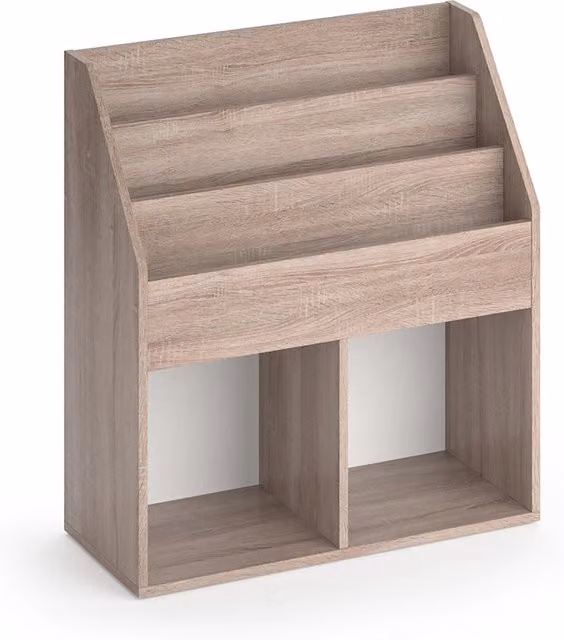 Libreria Vicco Luigi beige con 2 scatole pieghevoli L: 72 cm, H: 79 cm, P: 30,7 cm