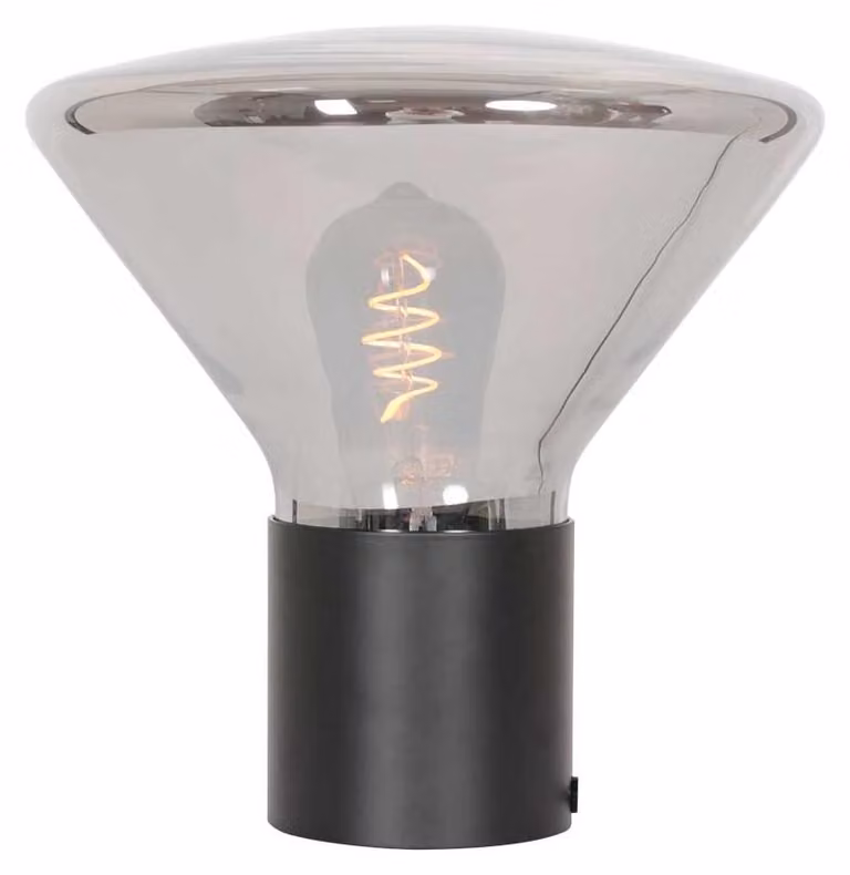 Lampada da tavolo - nero - Ambiance - vetro metallo - Ø 26cm - E27 - 3401ZW - Steinhauer