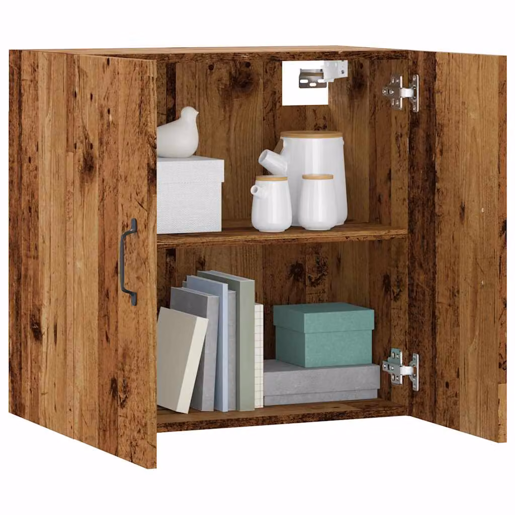 Armadietto a muro vidaXL in legno vecchio marrone opaco L 60 cm x P 31 cm x H 60 cm