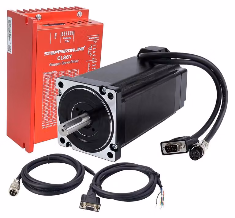 Kit motore passo-passo Nema 34, 12,0 Nm, con driver e cavo
