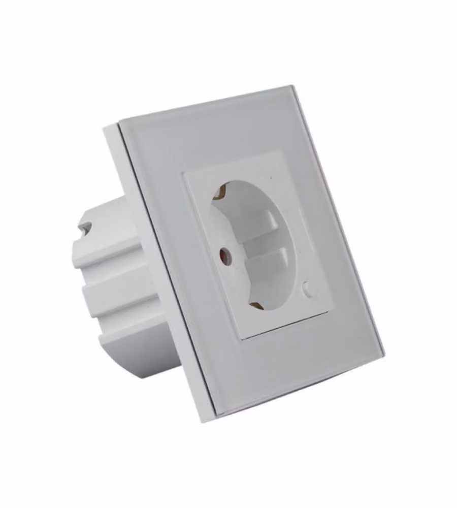 Presa Wifi EU da Muro Compatibile ad Amazon Alexa Google Home e Nest Colore Bianco