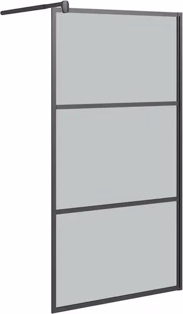 Parete Doccia Walk in DESIGN IN CFW7271903 in Vetro Scuro ESG Nero L: 100 cm, H: 195 cm