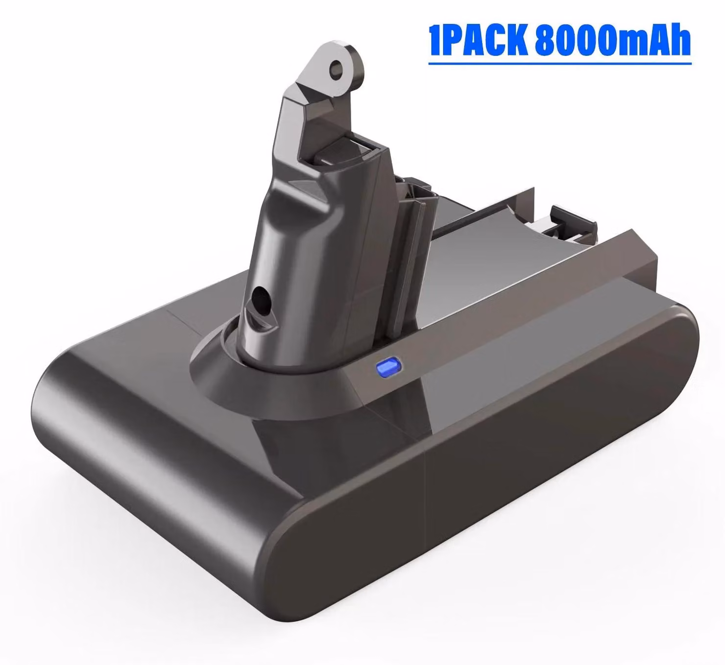 Batteria di ricambio per aspirapolvere a batteria - V6 - 8000 mAh agli ioni di litio - Elevata capacità - Lunga autonomia - Ricarica rapida - Viola