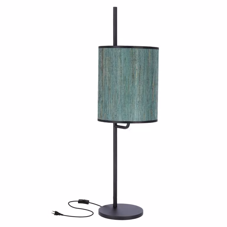 Lampada da tavolo moderna BENDI - 1xE27, 40W, nero / verde