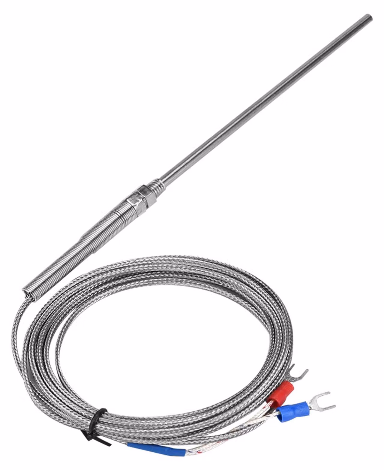 Filetto M8, termocoppia di tipo K, 150 mm, sonda, sensore di temperatura, cavo da 0 a 400 °C (3 m)
