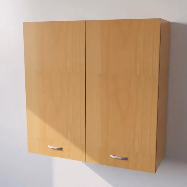 Pensile da cucina Calandrelli in legno color beige con 2 ante, H 90 x L 90 x P 33 cm