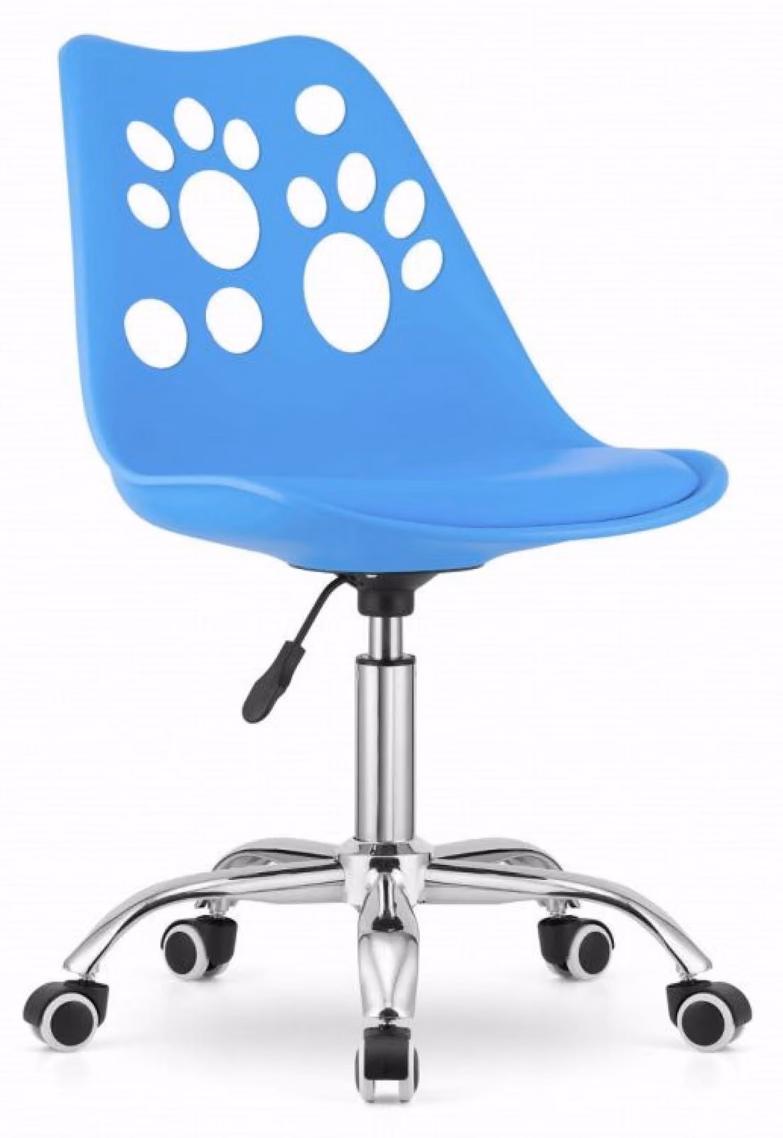 Sedia girevole Valora PRINT blu - Comoda sedia girevole blu per casa o ufficio