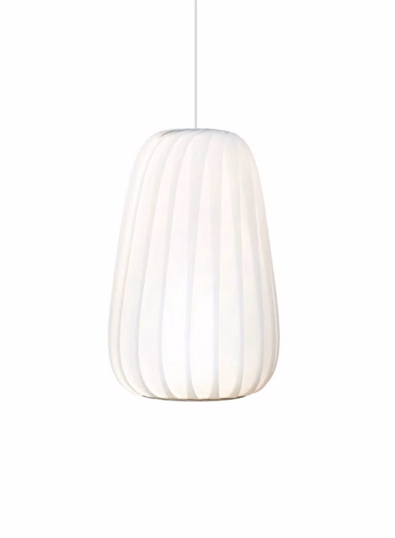 Tom Rossau Lampada a sospensione ST906, dimmerabile, Bianco / Opale, Soggiorno / Sala da pranzo, Carta / Lunolit / Lunopal, Scandinavo, Lampada a sospensione