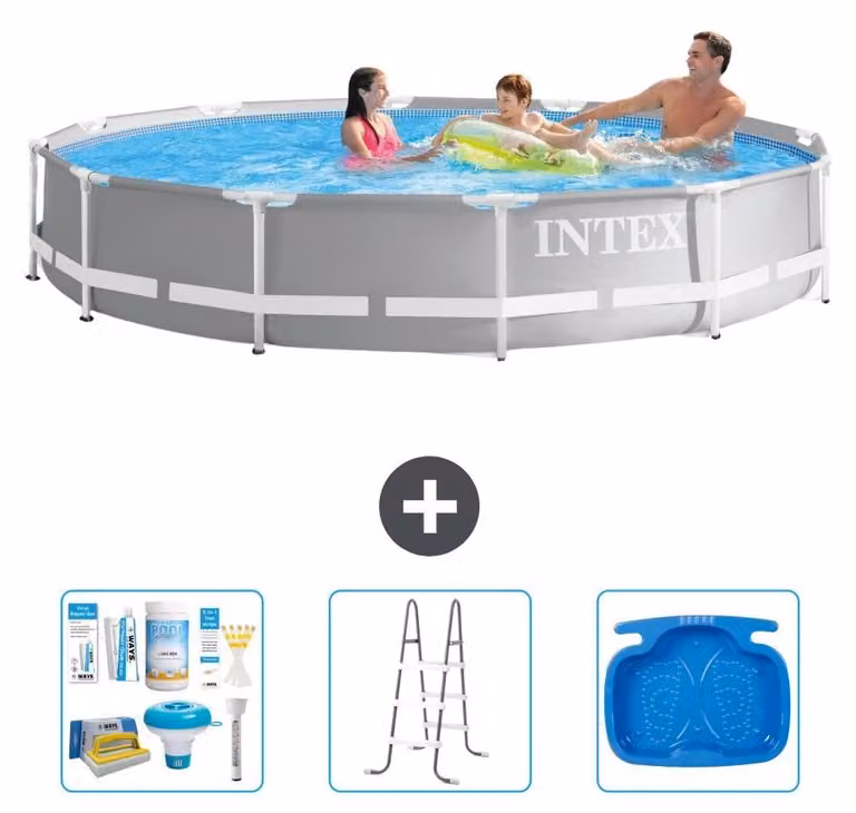 Struttura per piscina a forma di prisma - 366x76 cm - composta da 4 elementi - modello S41934