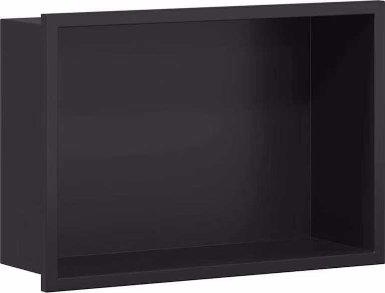 Nicchia per doccia Nero 30 x 20 x 9,5 cm Acciaio inossidabile