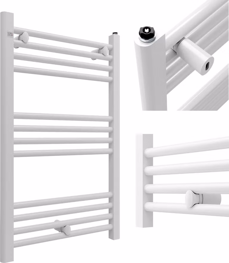 Granitan - Radiatore da bagno - Scaldasalviette - 50x80 cm - Bianco - Scaldasalviette - PUERTO