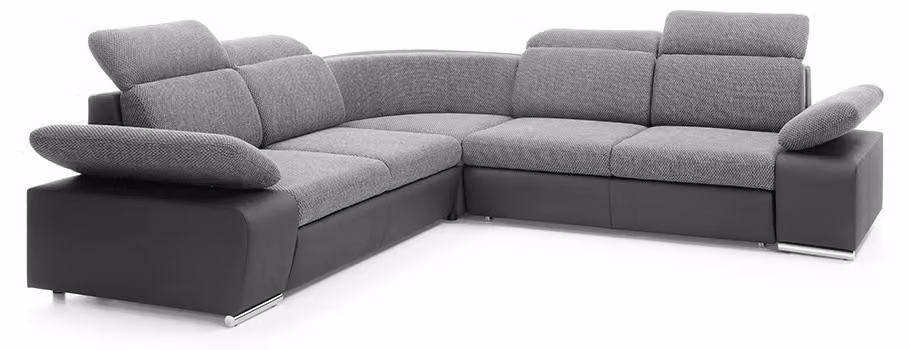 Design Ecksofa Couch Leder Multifunktion Sofas Wohnlandschaft Polster