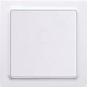 Interruttore a culla bianco puro lucido - Pulsante 1 contatto di commutazione (NO) bianco WT55E-wg