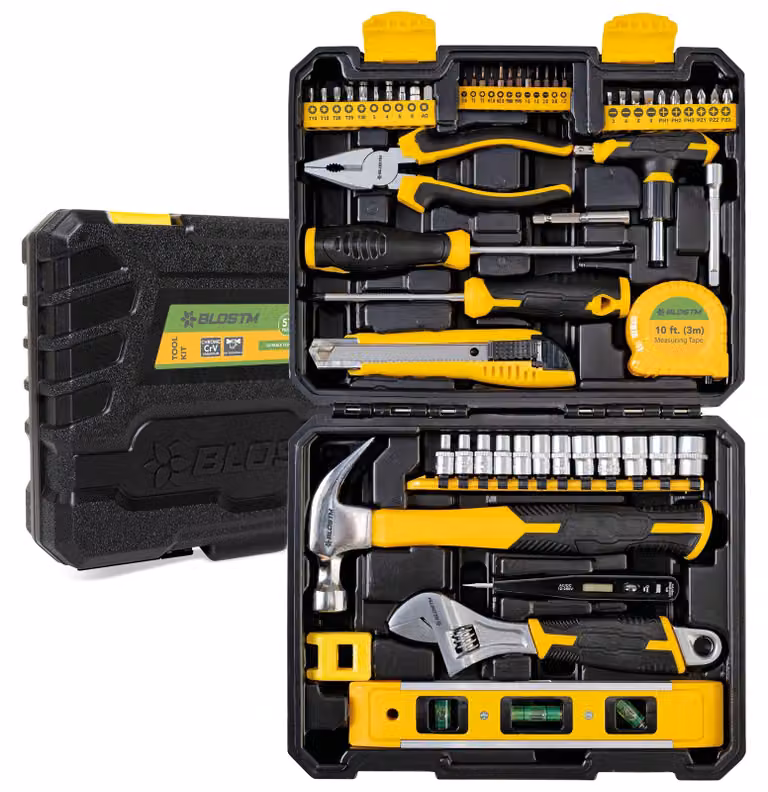 Kit di utensili da 57 pezzi – Set completo di utensili manuali per riparazioni