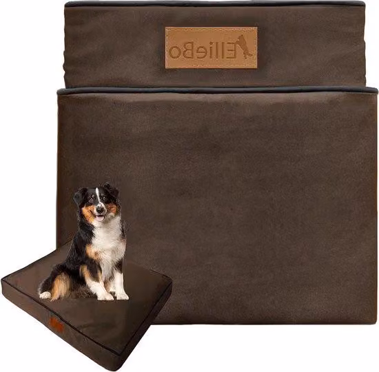 Cuccia impermeabile per cani 100x66 cm, marrone, ricambio con comfort extra