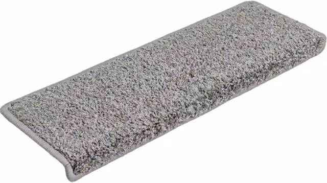 Set di 20 tappetini per scale antiscivolo e fonoassorbenti vidaXL in polipropilene grigi, L: 65 cm, P: 40 cm, H: 4 cm