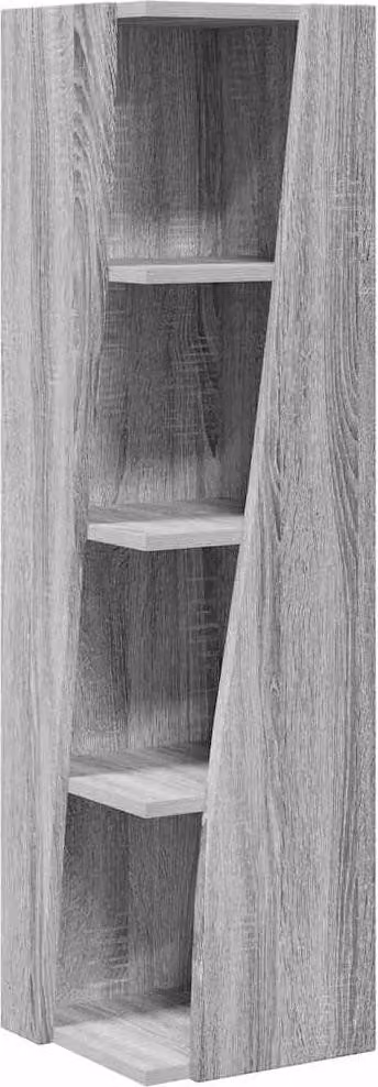 Mobile angolare Grigio Sonoma 27,5x27x102cm Legno multistrato