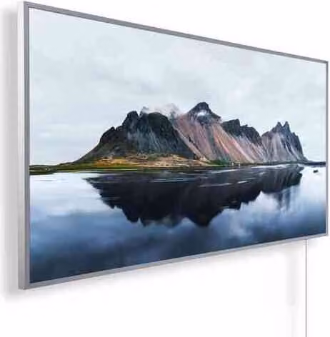 Riscaldatore a infrarossi KÖNIGHAUS Panorama 1200 W "Montagna e lago" con termostato intelligente e app