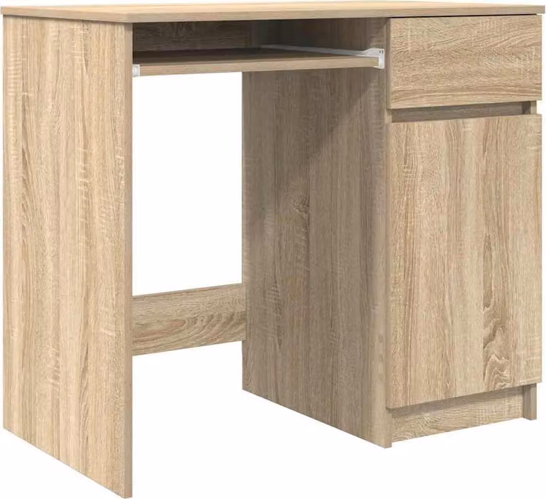 Scrivania Rovere Sonoma 86x49x76 cm in Legno Multistrato