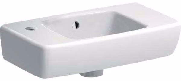 Geberit Renova Compact Lave-mains saillie raccourcie, 450x250mm, avec tablette à droite, 501.731.01.1, 501.731.01.1
