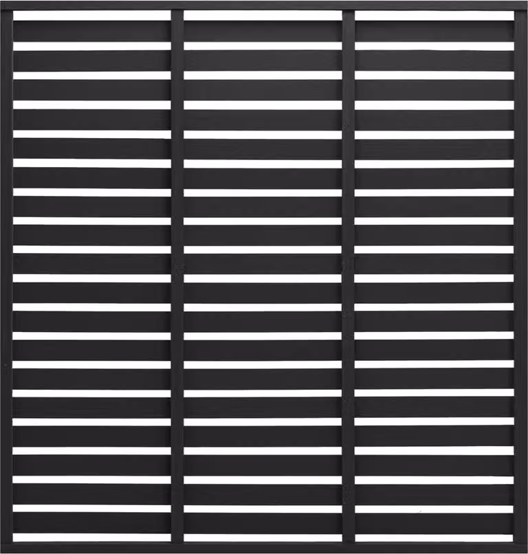 Maison Exclusive - Elemento di recinzione in WPC 180x180 cm, nero